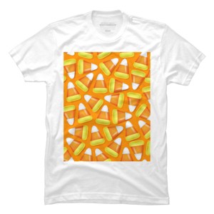 Men's Design By Humans Halloween Candy Corn By NewburyBoutique T-Shirt - 1 of 4