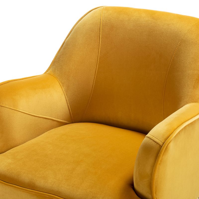 Odo Velvet Accent Comfy Living Room Arm Chair Upholstered Padded Seat Set of 2 | Karat Home, 6 of 12