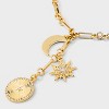 SUGARFIX by BaubleBar Star Power Y-Line Necklace - Gold: Lobster Claw Clasp, Zinc Material, Statement Piece - 4 of 4