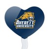 Averett University Cougars Logo Heart Love Cupcake Picks Toppers Decoration Set of 6 - 2 of 4