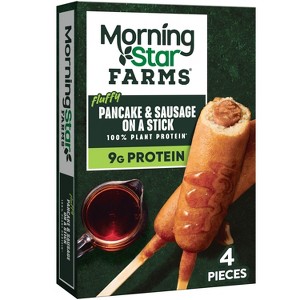 Morningstar Farms Frozen Incogmeato Original Pancake & Sausage on a Stick - 4ct/9.7oz - 1 of 4