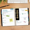 HARDCOVER 2026 Planner, 8.5"x11": 14 Months (Nov 2025-Dec 2026), Daily/Weekly/Monthly,  Bookmark, Pocket Folder w Sticky Notes (Black Gold Numbers) - 3 of 4