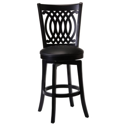 25" Van Draus Swivel Counter Height Barstool Metal/Black - Hillsdale Furniture