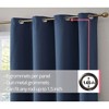 HLC.ME Dakota 100% Blackout Thick Thermal Insulated Energy Efficient Heat Blocking Curtains Grommet Panels, Set of 2 - 2 of 4