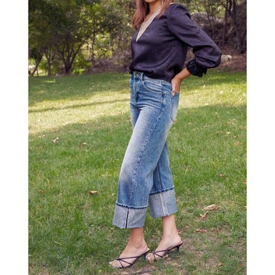 Women's Gwynn Cuffed Denim Pants - MIOU MUSE S