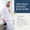 Ben Kaufman Hooded Velour Robes - Unisex Cotton Bathrobe for Men & Women, Luxury Hotel Spa Soft Plush & Lightweight - 2 of 4