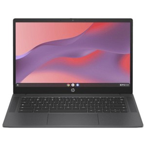 HP Chromebook 14" HD Laptop, Intel N100, 4GB , 64GB, Chrome, 14a-nf - Manufacturer Refurbished - 1 of 4