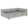 Whisen Upholstered Full Size  L-Shaped Daybed with Twin Size Pop Up Trundle - 4 of 4