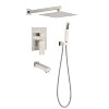 PAGED Shower Head with Handheld Wall Mounted Round Shower Heads with Pressure Balancing Valve for Bathroom - 3 of 4