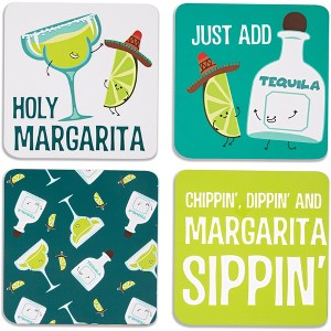 Pavilion Gift Company - Margarita  - 4" Coaster Set with Box (4 Piece) - Coasters - 1 of 4