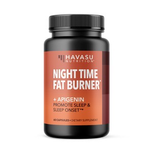 Night Time Fat Burner + Apigenin Capsules, Havasu Nutrition, 60ct - 1 of 3