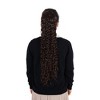 Alilang 22-Inch Long Curly Black Drawstring Ponytail Extension for Women Soft Synthetic Wavy Clip-In Hairpiece - image 2 of 4