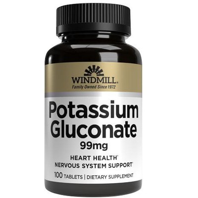 Windmill Potassium Gluconate 99 mg - 100 Tablets