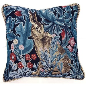 Signare USA William Morris The Hare Pillowcase/ Cushion cover 18 x 18 inch - 1 of 3