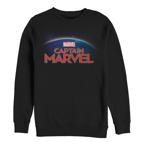 Men's Marvel Captain Marvel Horizon Logo Sweatshirt - image 1 of 3