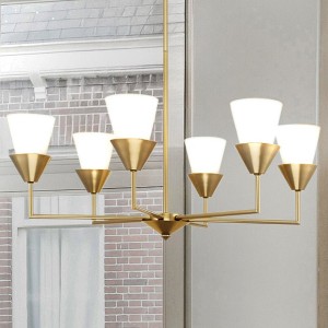 Urban Ambiance Luxury Posh Indoor Chandelier,  11-1/4''H x 30"W x 30''D,  Soft Gold Finish, UHP5041 - 1 of 4