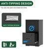 ORRD 2-Drawer Metal Vertical File Cabinet, Lock & Card Slot - Fits A4/Legal/Letter, Narrow Design, Black - 2 of 4