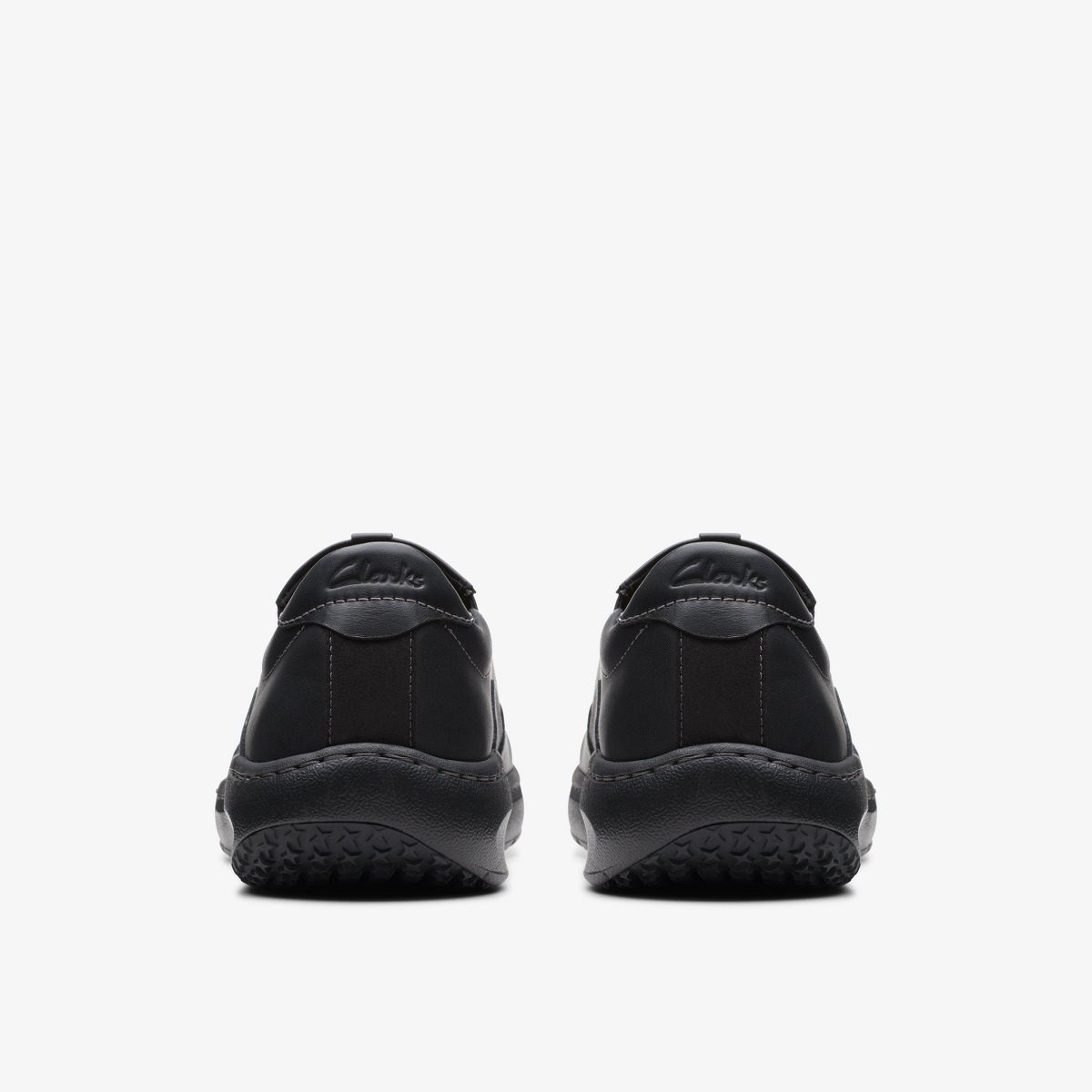 Clarks Mens Clarks Pro Step Black Leather Shoes - thumbnail 8