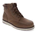 Levi's Mens Dean SH Vegan Leather Lace Up Moc Toe Rugged Casual Boot