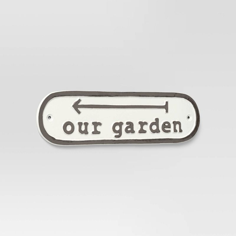 Aluminum Outdoor Patio Garden Sign &#34;Our Garden&#34; - Threshold&#8482;, 4 of 5