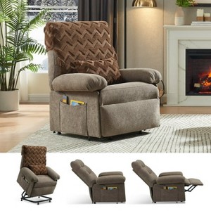 Bestier Power Lift Recliner Chair for Elderly,Adjustable Angle Electric Recliner With Triple Motor,Side Pocket&Soft Recliner for Living Room & Bedroom - 1 of 4