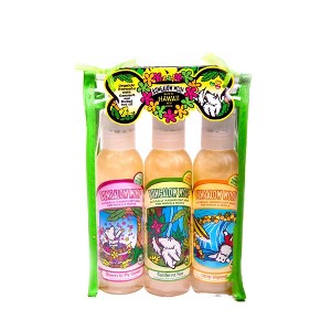 Bungalow Woof 3 Pack Hawaiian Dog Wash in Travel Case - 1 of 1