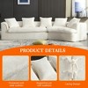 MOONMISS Boucle Sofa 3 Seater for Living Room Oversized  for Apartment, Office Right Hand Facing - 3 of 4