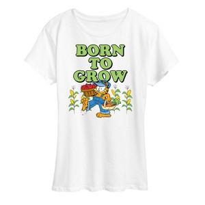 Women's - Garfield - Born To Grow Short Sleeve Graphic T-Shirt - 1 of 4