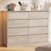 8 Drawer Dresser for Bedroom, Wide Top Chest of Drawers with Deep Storage, Horizontal Wood Dresser for Living Room, Hallway & Kids Room - 2 of 4