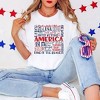 Simply Sage Market Women's American Words Colorful Short Sleeve Garment Dyed Tee - 2 of 3
