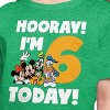 Girls' - Disney - Hooray I'm 6 Today Short Sleeve Graphic T-Shirt - 2 of 4