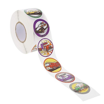 circle sticker roll