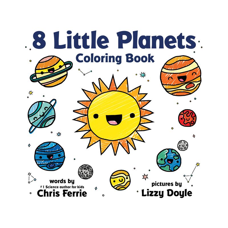 8 Little Planets Coloring Book - by  Chris Ferrie (Paperback), 1 of 2