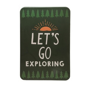 Transpac Metal 36.75" Brown Spring Lets Go Exploring Wall Decor - 1 of 2