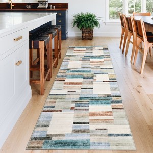 Machine Washable Rug Modern Rug Non Slip, Soft Non Shedding Indoor Carpet - 1 of 4