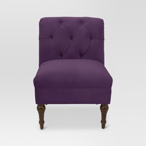 Arched Back Chair - Velvet Aubergine - Threshold