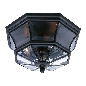 Quoizel Lighting Newbury 3 - Light Flush Mount in  Mystic Black - 1 of 2