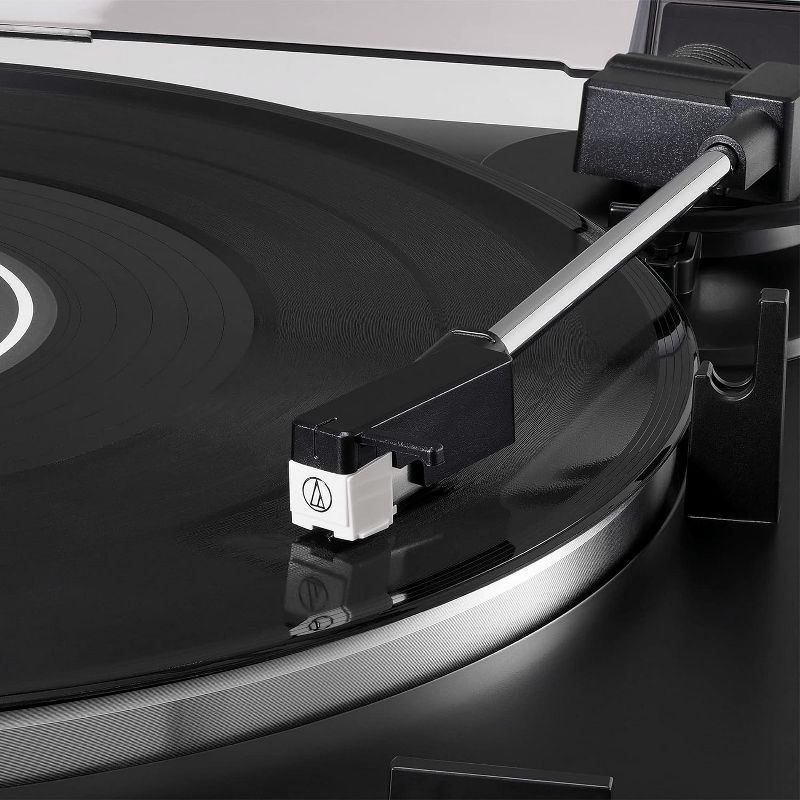 Audio Technica AT-LP60X Fully Automatic Belt-Drive Turntable | 2 Selectable Speeds with Built-in Phono Preamp | Anti-Resonance Platter - Black, 4 of 5