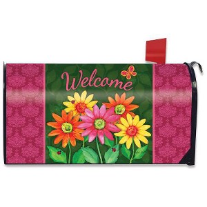 Welcome Daisies Spring Magnetic Mailbox Cover Floral Standard Briarwood Lane - 1 of 3