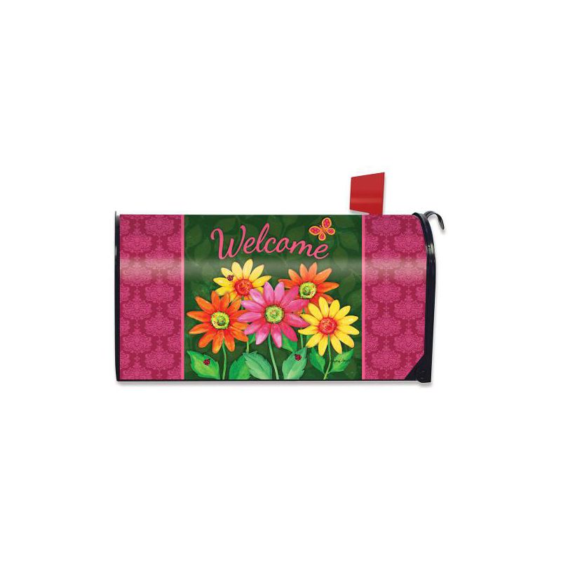 Welcome Daisies Spring Magnetic Mailbox Cover Floral Standard Briarwood Lane, 1 of 4