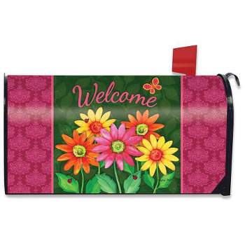 Welcome Daisies Spring Magnetic Mailbox Cover Floral Standard Briarwood Lane