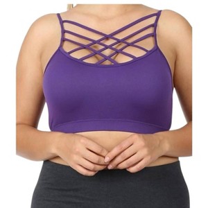 Women's Strappy Seamless Bralette - ZENANA - 1 of 2