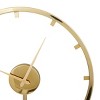 25"x19" Stainless Steel Large Open Frame Clock Gold - Olivia & May: Modern Analog Decorative, No Dimming Function - 4 of 4