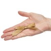 Juvale 100-Pack Twist Tie Bows, Metallic Gold Pre-Tied Satin Ribbon for Gift Wrap Bags, Party Favors, Baked Goods 2.5x3 in - 4 of 4