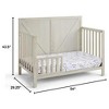 BABYYER 4-in-1 Convertible Crib, Farmhouse Wood Bed Frame with 3 Adjustable Mattress Heights for Nursery - 4 of 4