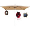 Sapphtopaz 10x6.5Ft Patio Outdoor Umbrella Rectangular Umbrellas 6 Sturdy Ribs with Crank and Push Button Tilt for Garden, Pool - 3 of 4