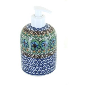 Blue Rose Polish Pottery 573 Ceramika Artystyczna Soap Dispenser - 1 of 1