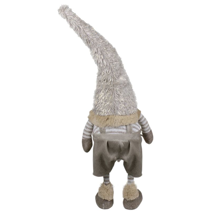 Northlight 22" Standing Beige and Gold Swaying Gnome Christmas Decoration, 5 of 6