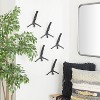 (Set of 5) 10" Aluminum People Divers Wall Decor Gray - Novogratz: Modern Vertical Metalwork, Spot Clean, 5pc - 2 of 4