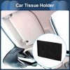 Unique Bargains Auto Sun Visor Napkin Holder Suede Backseat Tissue Case Black - 2 of 4